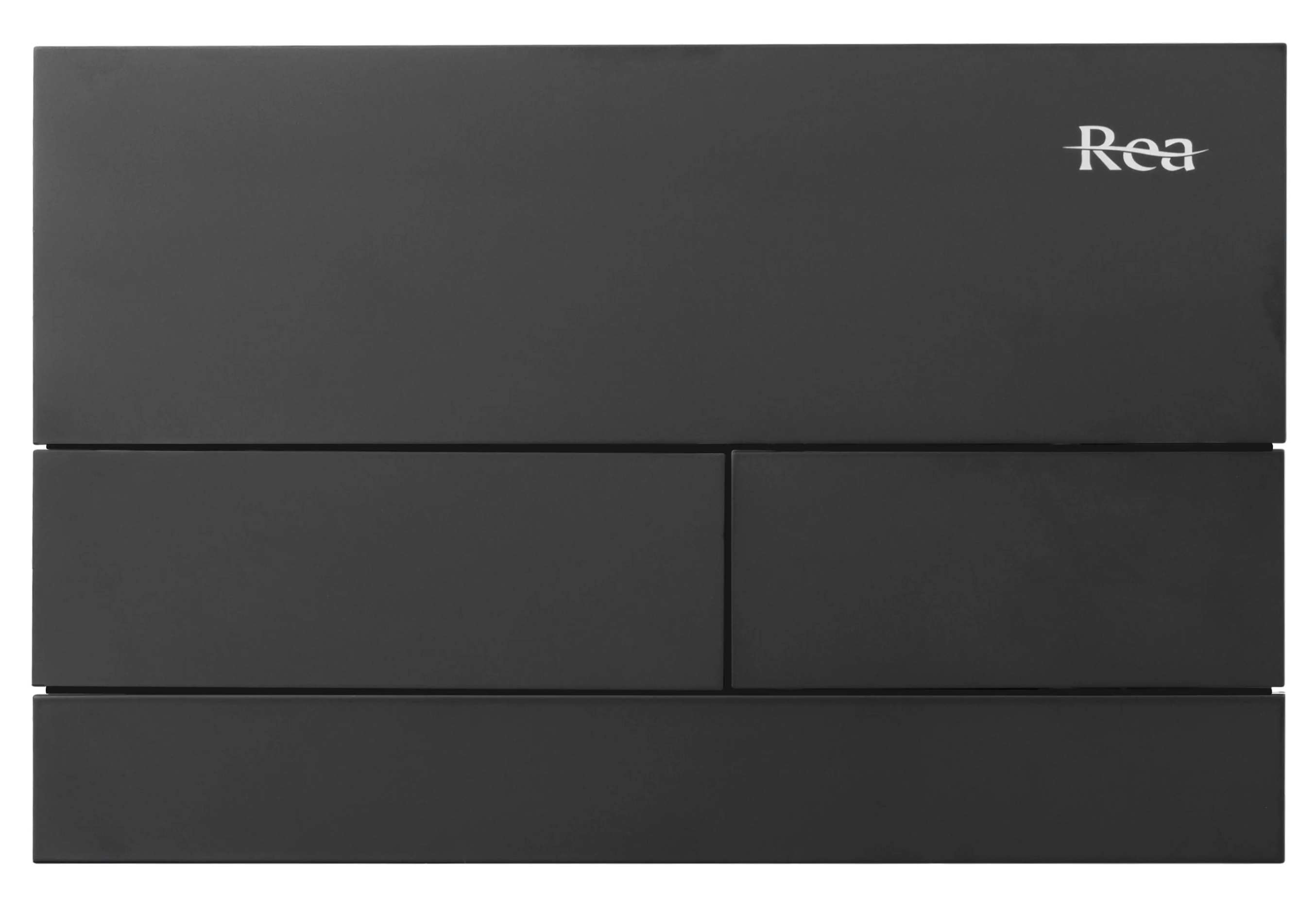 Rea T Steel placca di comando per WC nero REA-E0056