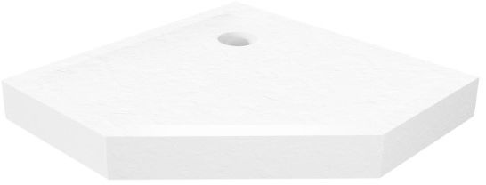 New Trendy Mild Stone piatto doccia pentagonale 80x80 cm bianco B-0518