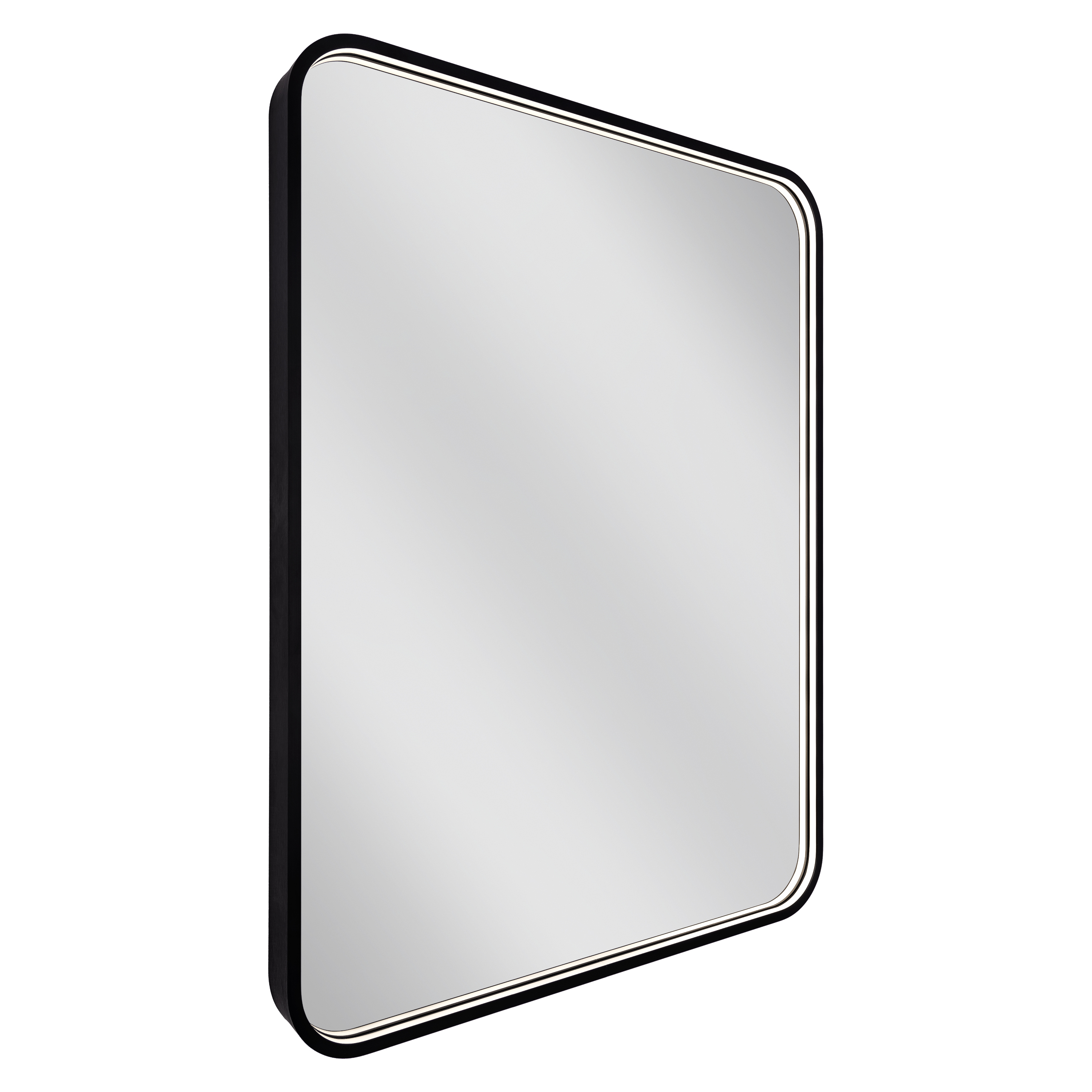 Dubiel Vitrum Soho specchio 60x80 cm con illuminazione nero 5905241013237