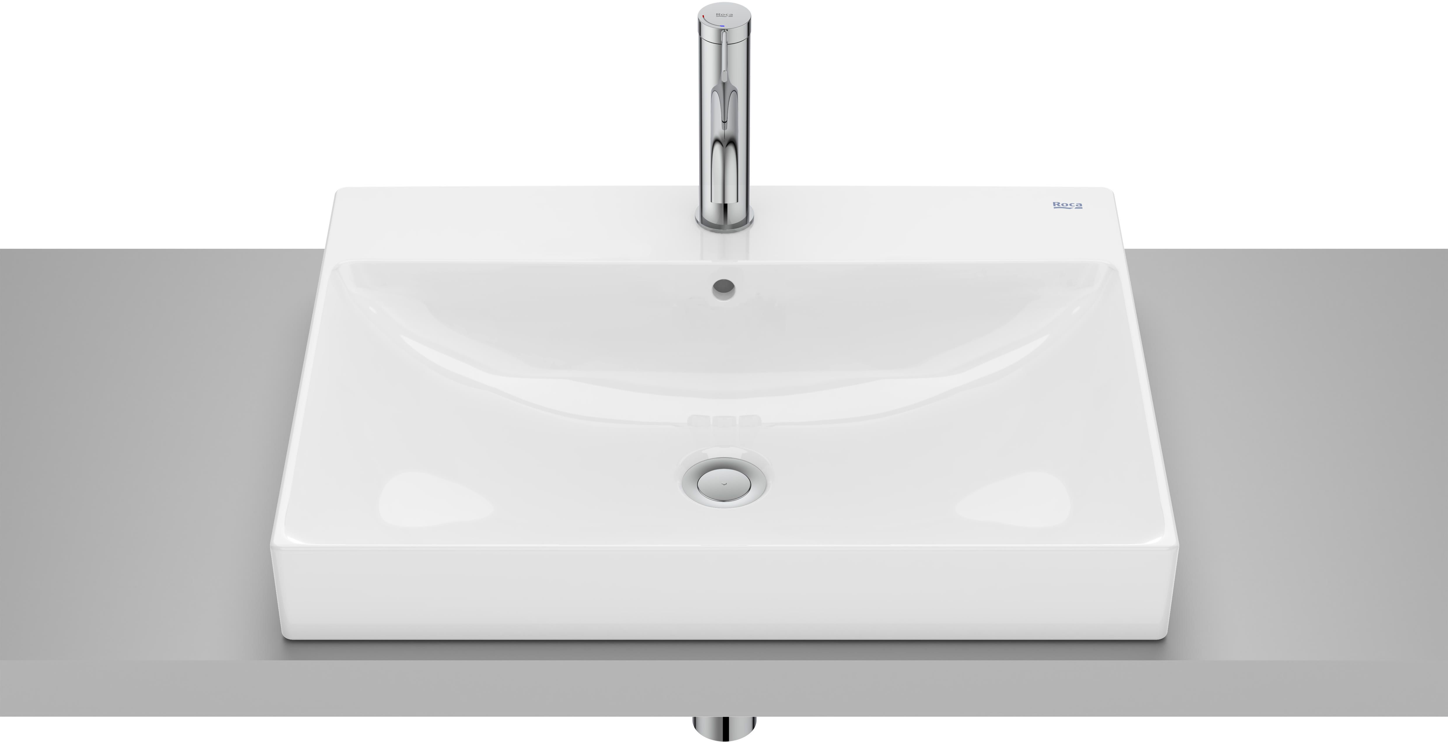 Roca Ona lavabo 60x45 cm rettangolare da incasso bianco A32768N000