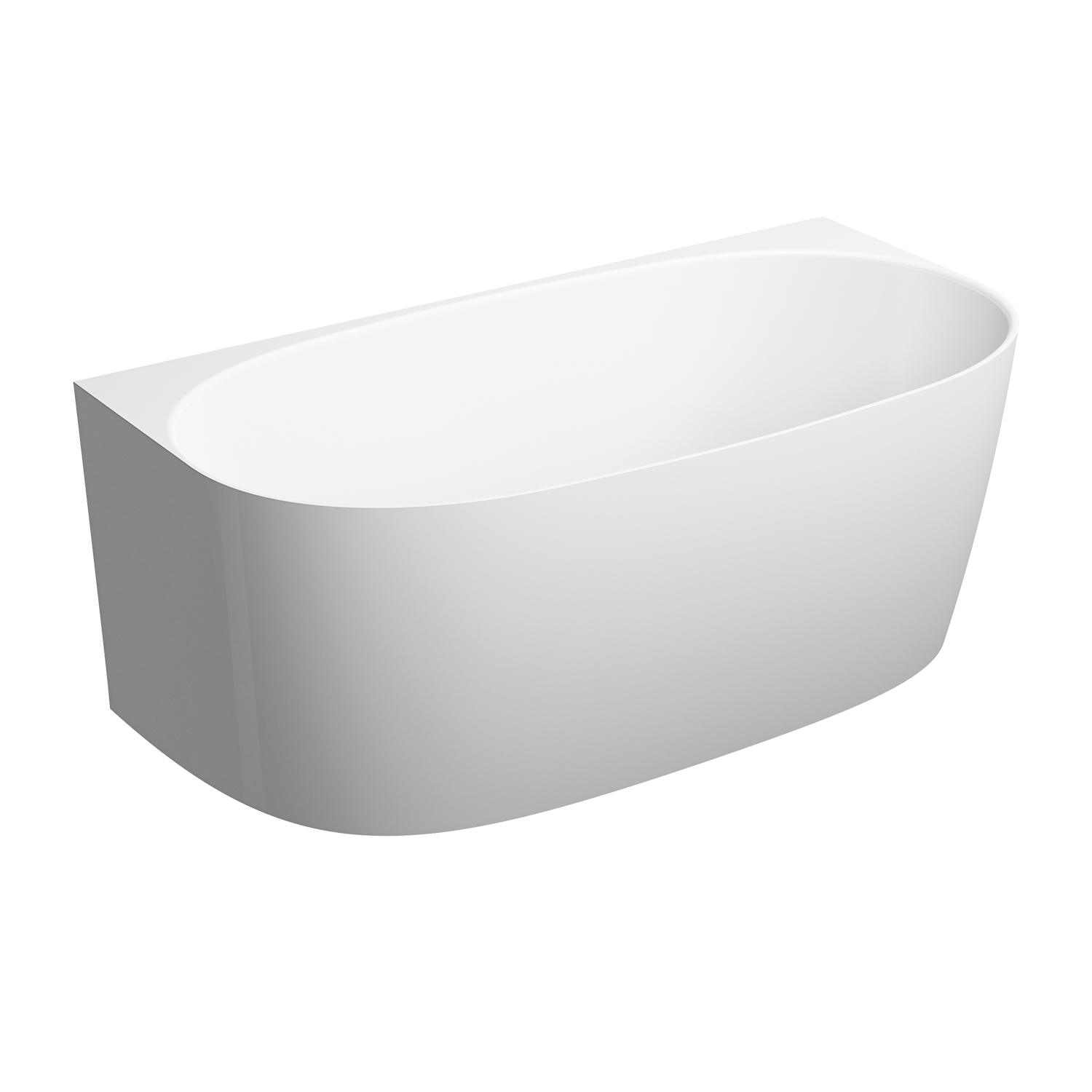 Omnires Valencia M+ vasca da bagno a parete 148x77 cm ovale VALENCIA148WPBP