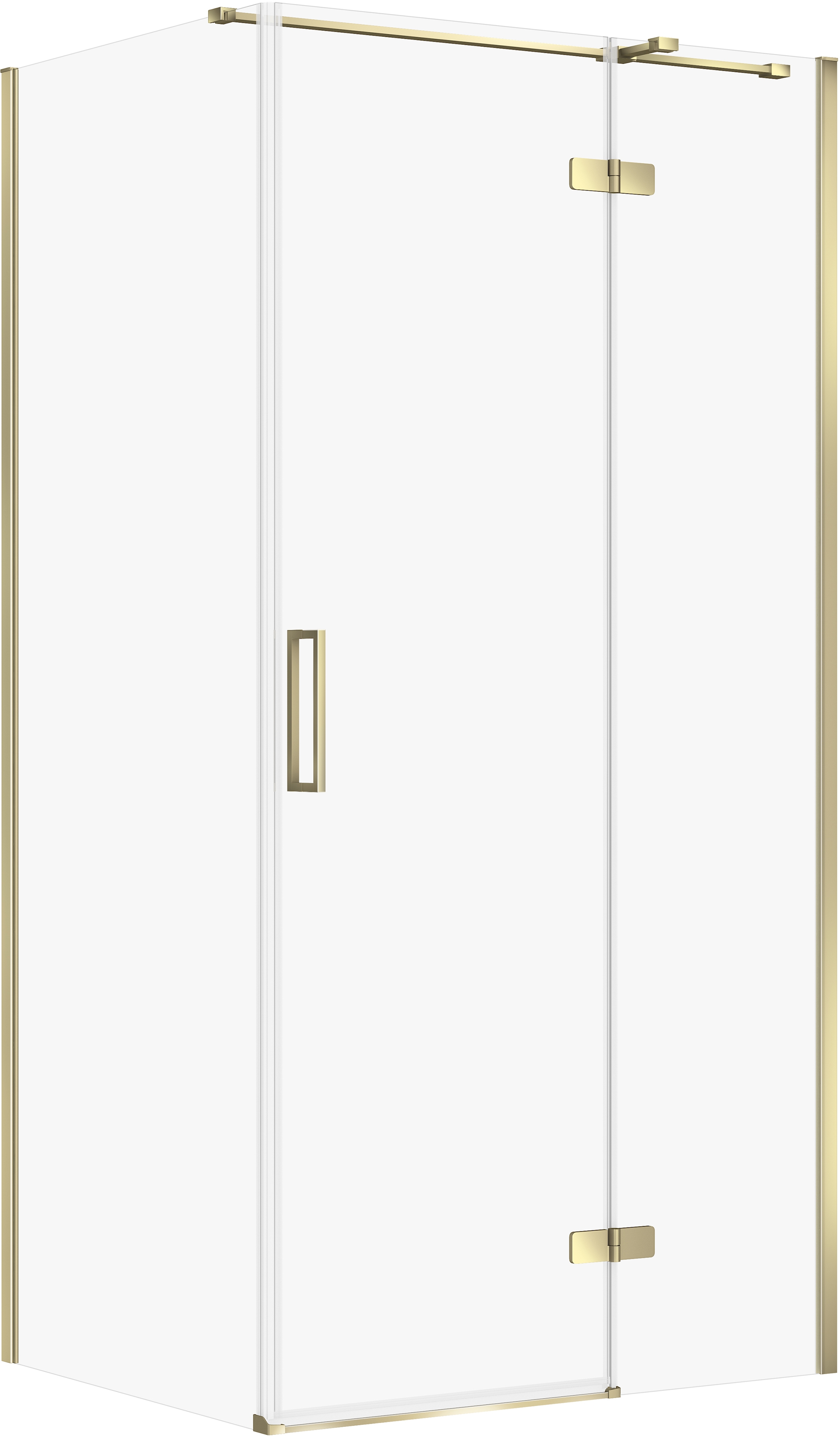 Cersanit City box doccia 100x80 cm rettangolare oro lucida/vetro trasparente S584-098