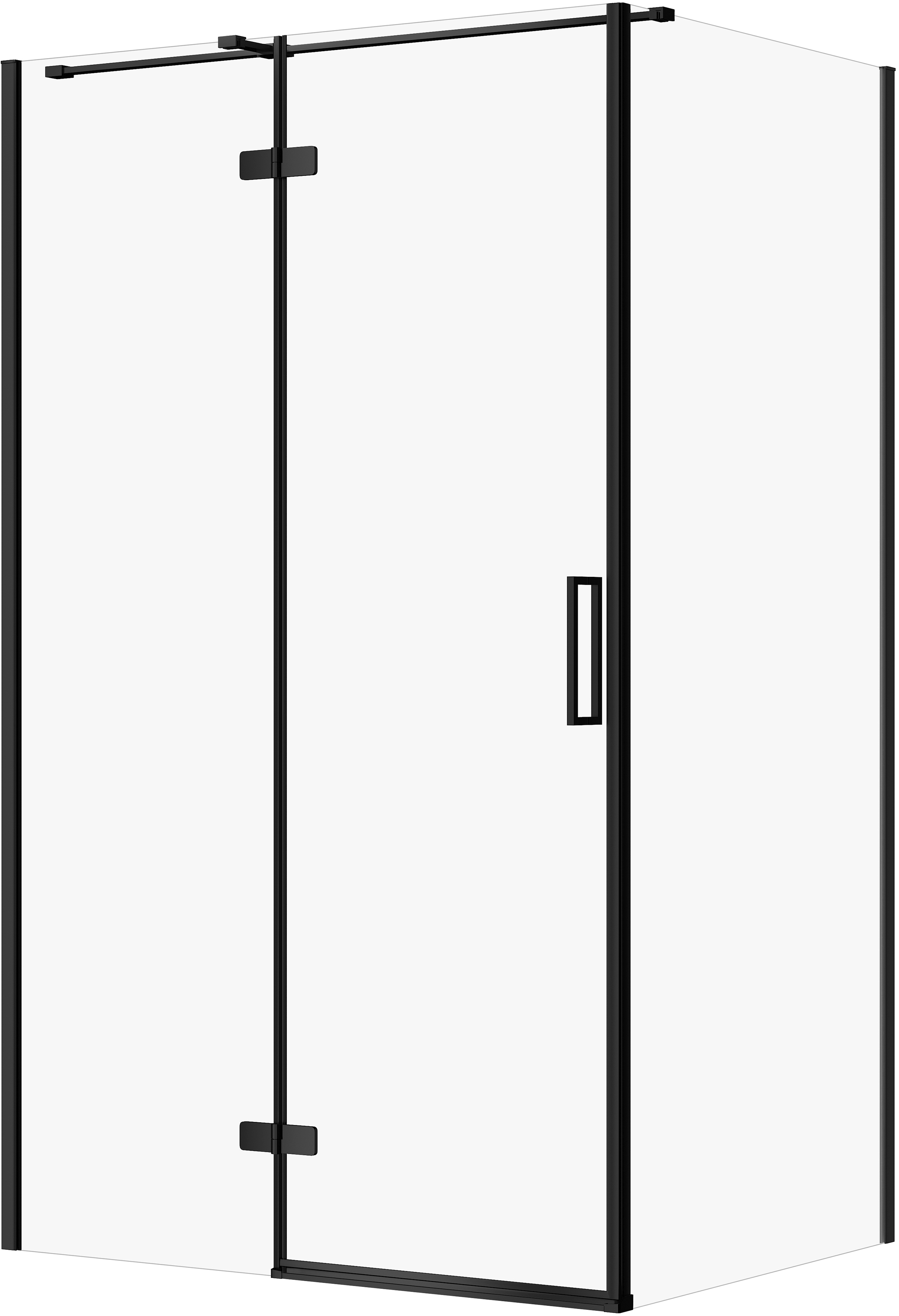 Cersanit City box doccia 120x90 cm rettangolare nero opaca/vetro trasparente S584-091