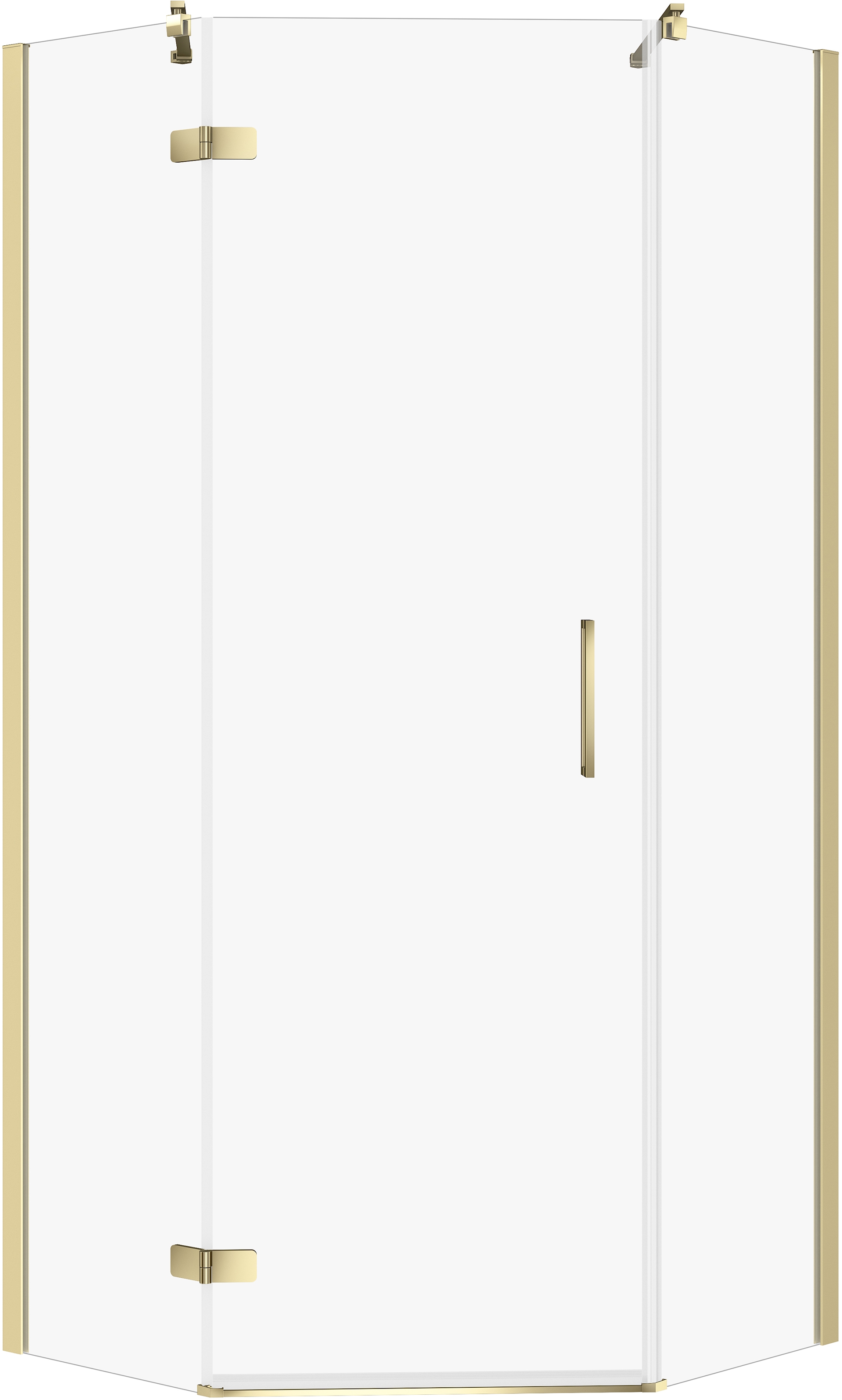 Cersanit City box doccia 80x80 cm oro lucida/vetro trasparente S584-085