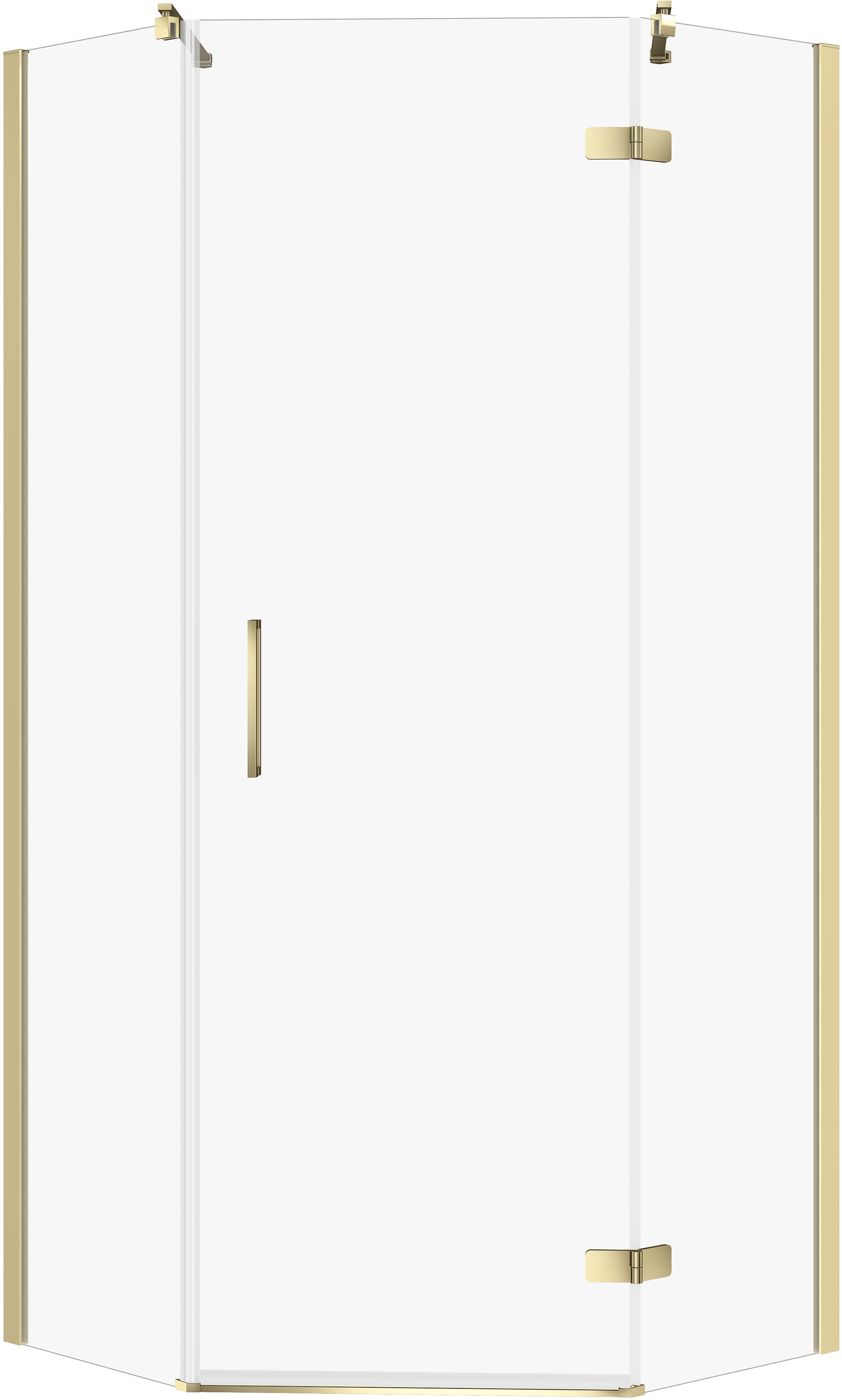 Cersanit City box doccia 80x80 cm oro lucida/vetro trasparente S584-084