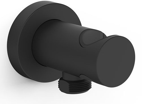 Tres prese d'acqua con supporto doccetta nero 26118221NM