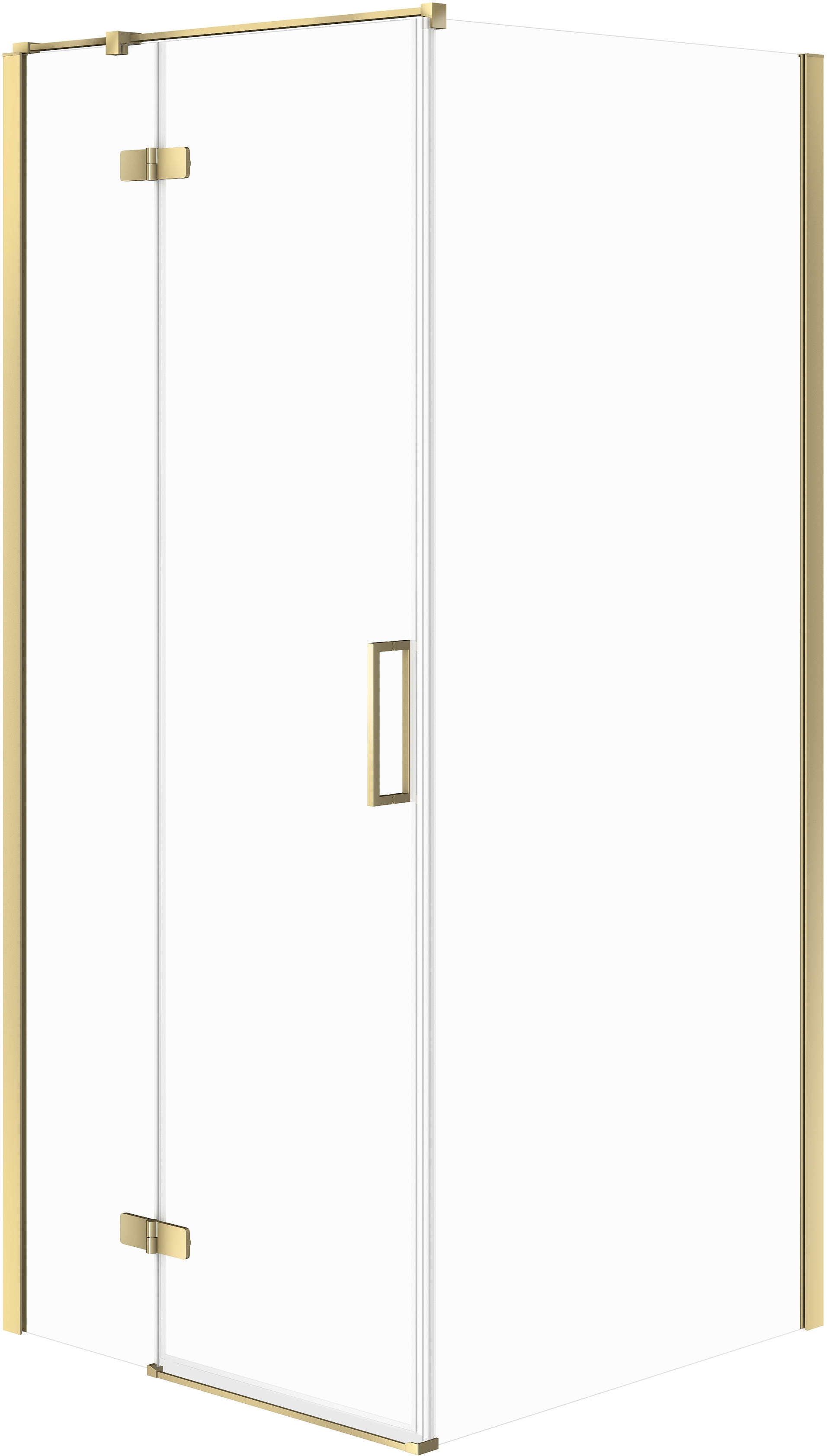 Cersanit City box doccia 90x90 cm quadrato oro lucida/vetro trasparente S584-108