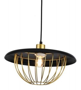 GTV Tulip lampada sospesa 1x40 W nero-oro OS-TULI-11-DEC