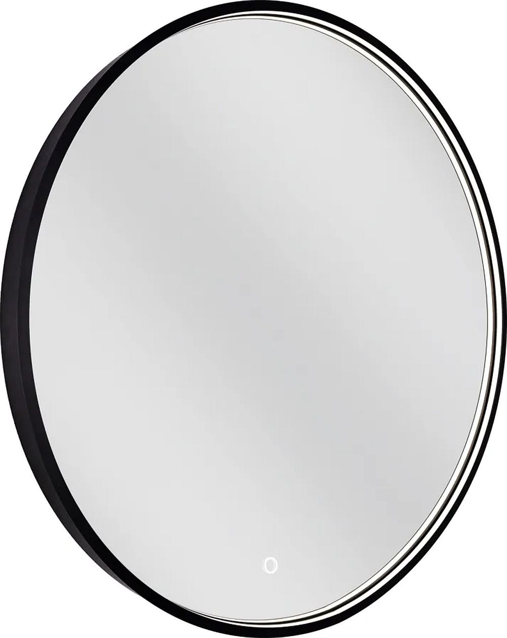 Dubiel Vitrum Coco specchio 70x70 cm rotonda con illuminazione nero 5905241013220