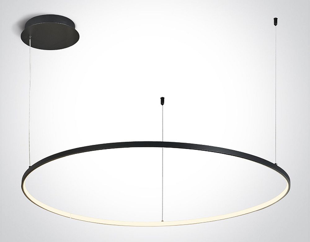 One Light Verdun 1 lampada da soffitto 1x48 W nero 63150/B/W