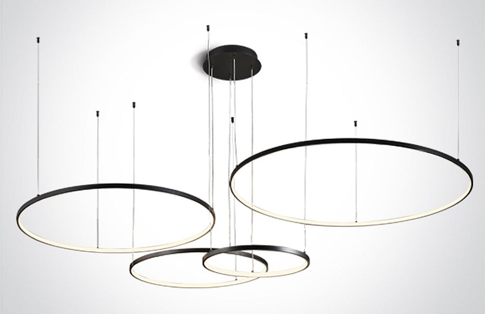 One Light Verdun 4 lampada sospesa 1x100 W nero 63150C/B/W