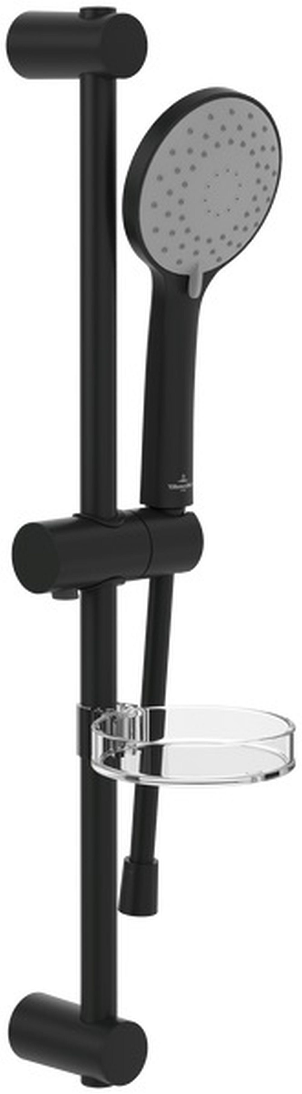 Villeroy & Boch Universal Showers set doccia a parete nero TVS109004000K5