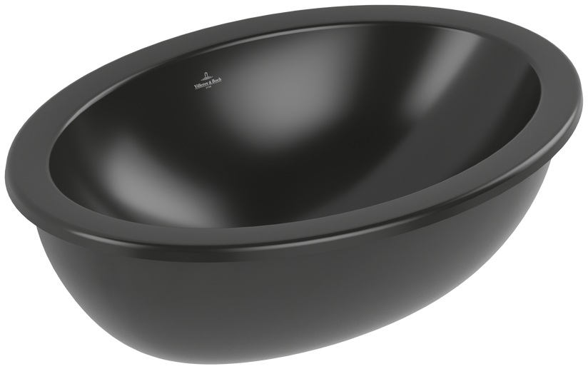 Villeroy & Boch Loop & Friends lavabo 56x38 cm ovale sottopiano nero 4A5501R7