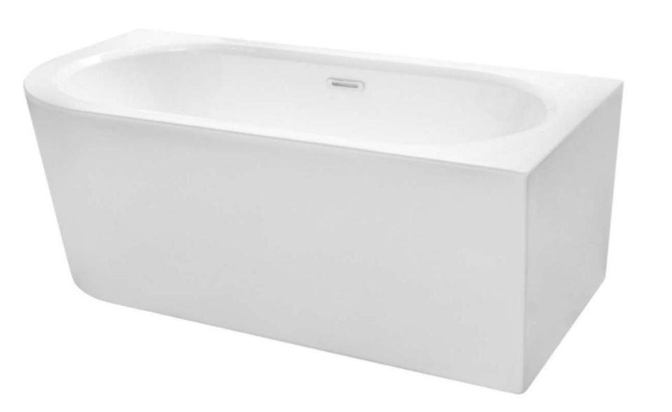 Besco Avita A-Line vasca da bagno a parete 159x74.7 cm rettangolare bianco #WAA-160ALBN