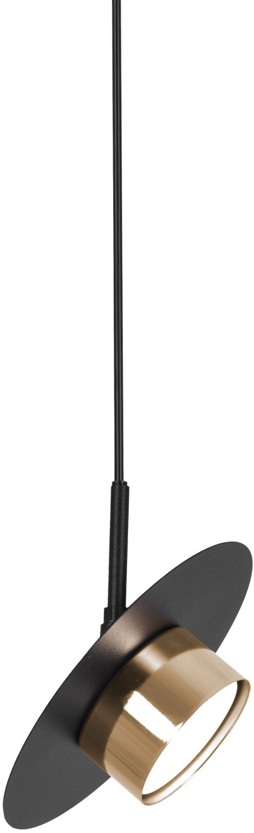 Kaja Burgas lampada sospesa 1x10 W nero-oro K-5455