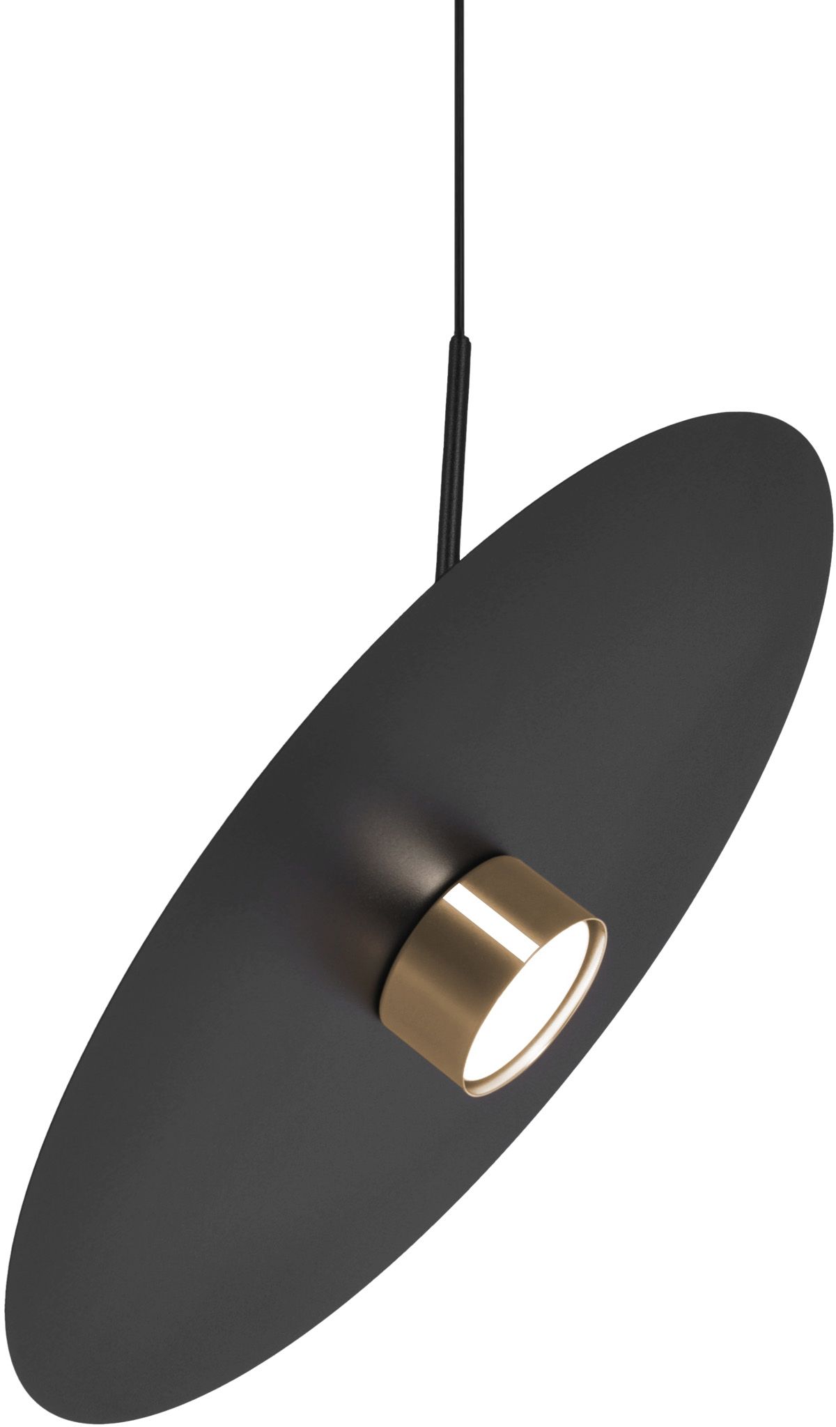 Kaja Burgas lampada sospesa 1x10 W nero-oro K-5457
