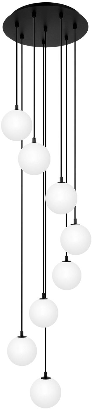 Kaja Aspen lampada sospesa x10 W bianco-nero K-5552