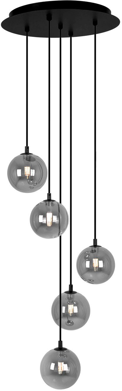 Kaja Dori lampada sospesa 5x10 W nero-grafite K-5556