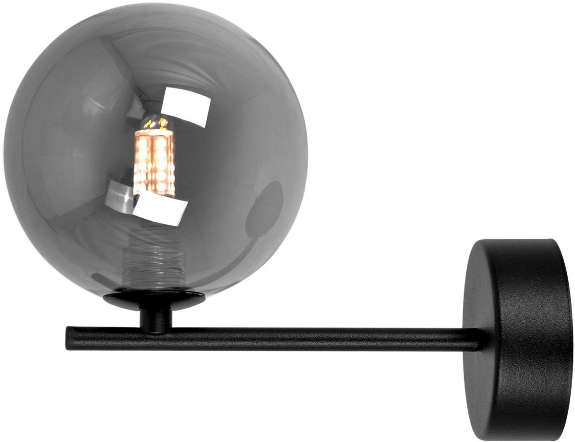 Kaja Dori lampada da parete 1x10 W nero-grafite K-5558
