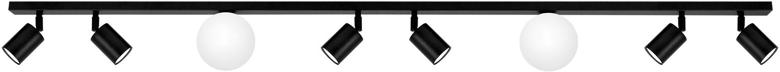 Kaja Swing lampada da soffitto x10 W bianco-nero K-5494