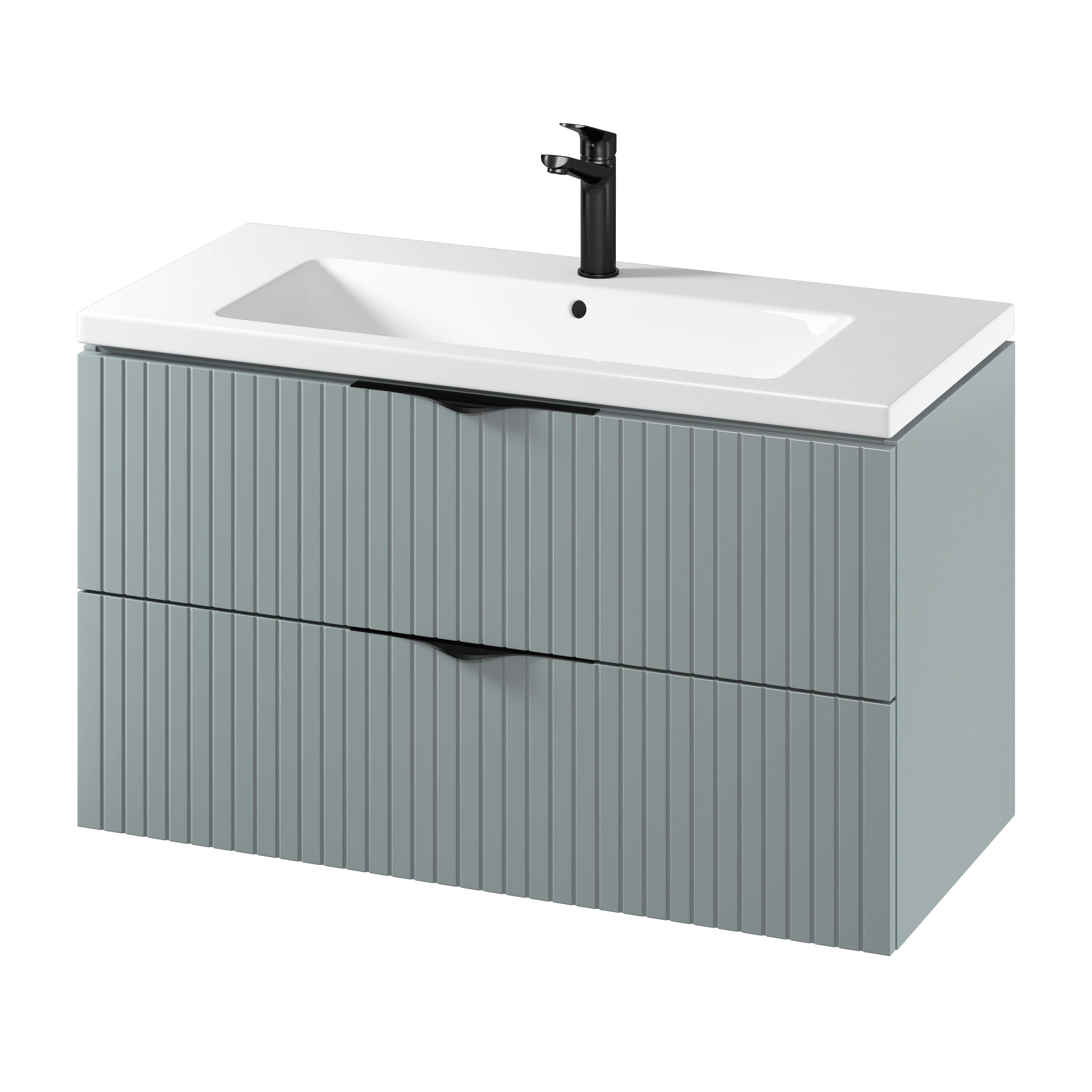 Cersanit (produkt bez serii) lavabo con armadietto 100 cm verde S801546