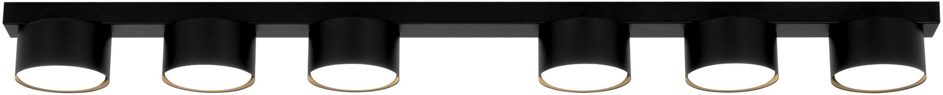 Kaja Cruz lampada da soffitto 6x10 W nero K-5534