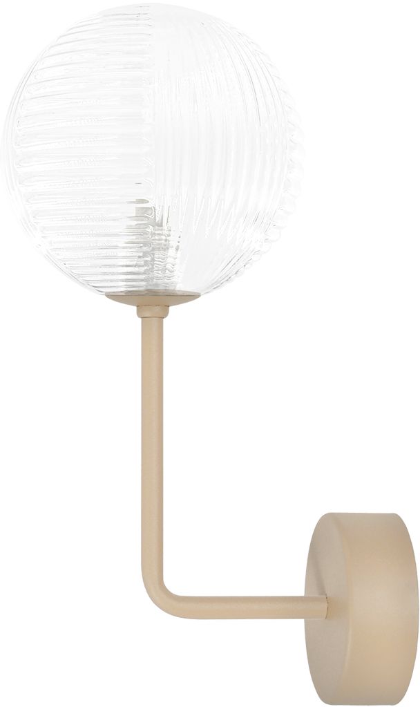 Kaja Casoli lampada da parete 1x10 W trasparente-beige K-5712