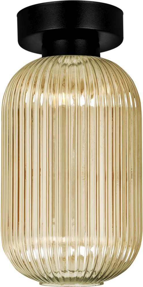 Kaja Fadiga lampada da soffitto 1x15 W nero-ambra K-5742
