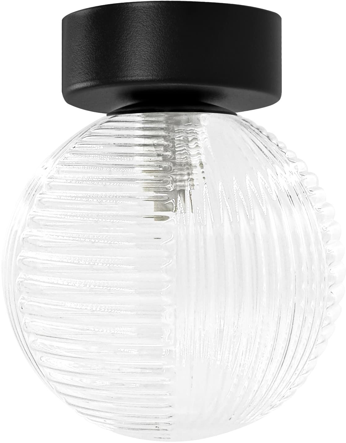 Kaja Aura lampada da soffitto 1x10 W nero-trasparente K-5681