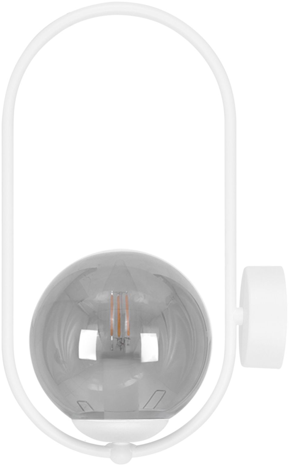 Kaja Arlena lampada da parete 1x10 W bianco-grafite K-5474