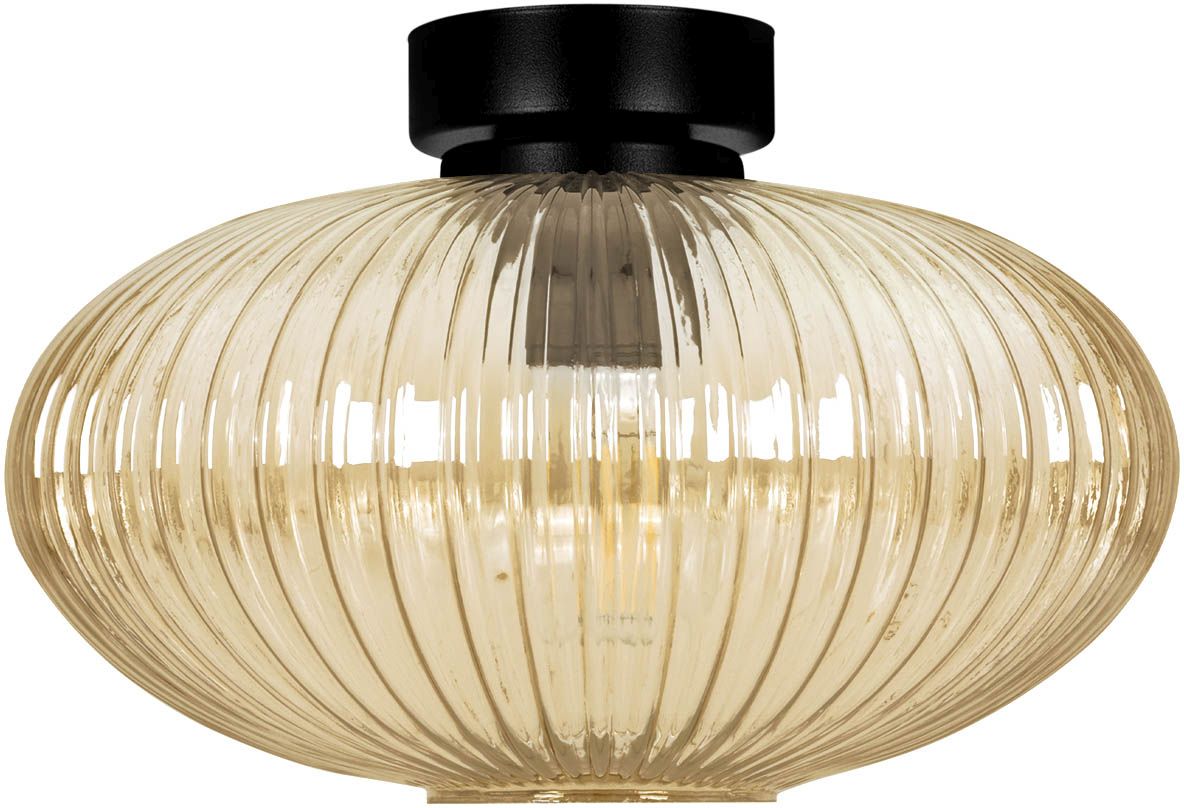 Kaja Drop lampada da soffitto 1x15 W nero-ambra K-5674