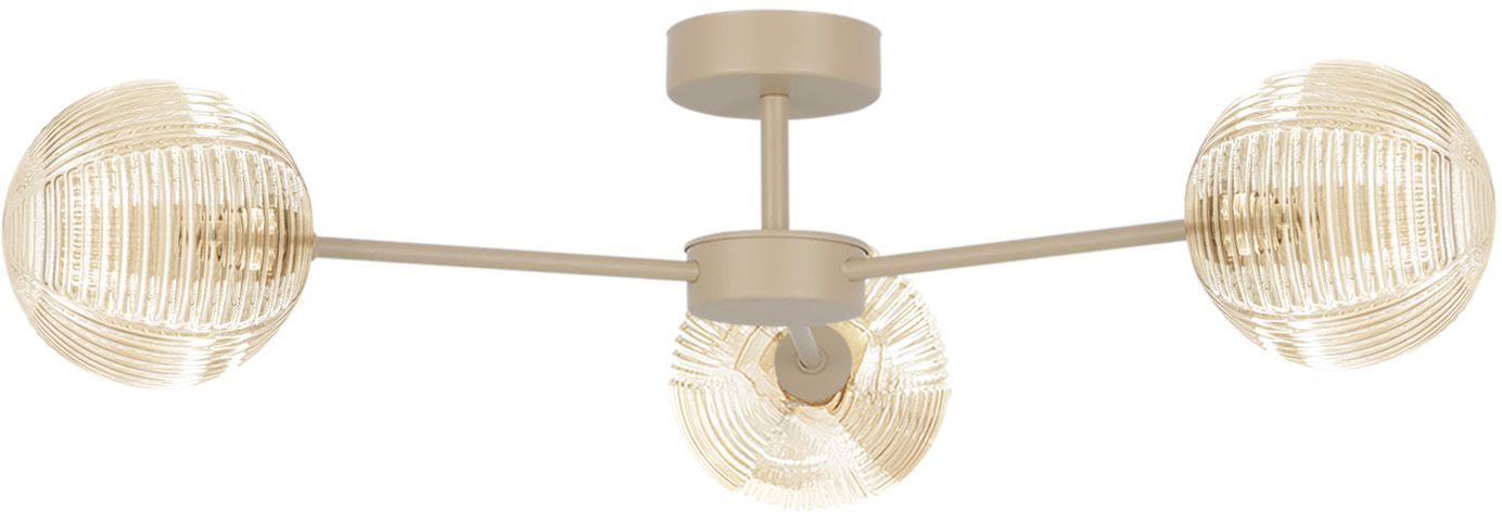 Kaja Jukon lampada da soffitto 3x10 W ambra-beige K-5713