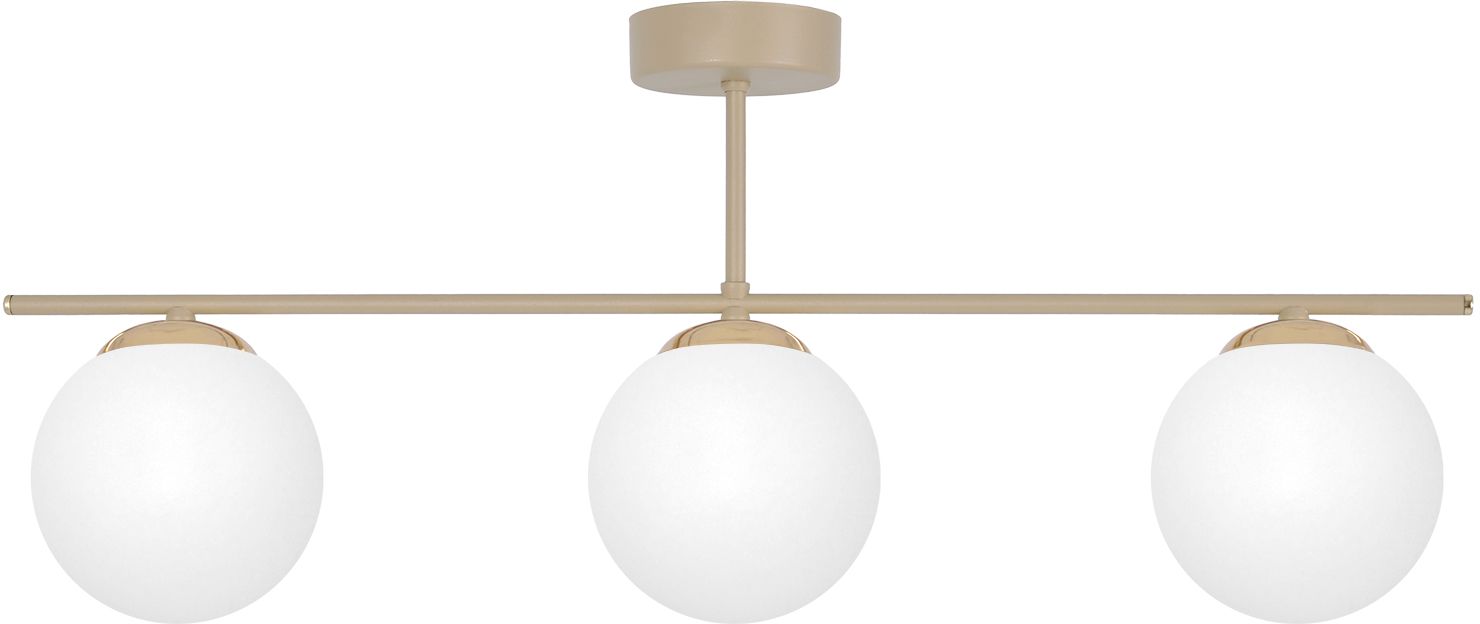 Kaja Savia lampada da soffitto 3x10 W bianco-oro -beige K-5792
