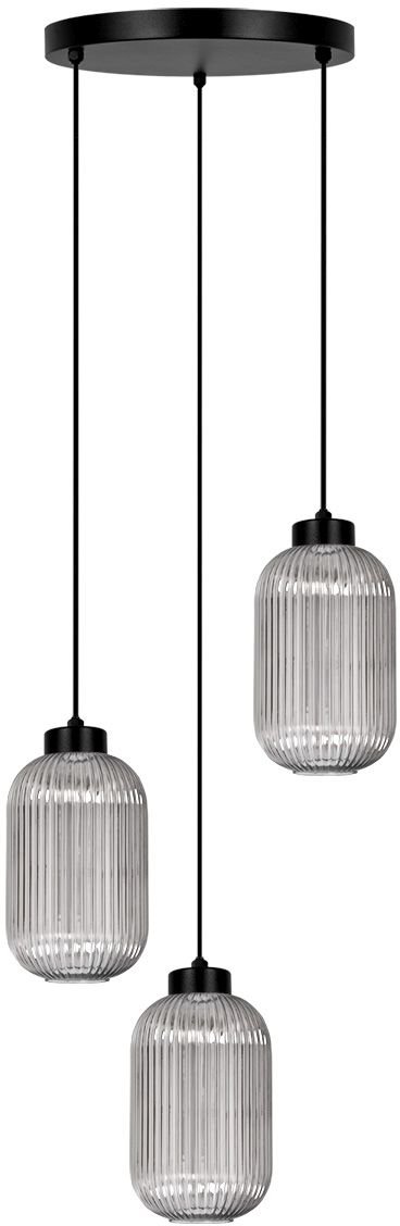 Kaja Silva lampada sospesa 3x15 W nero-grafite K-5755