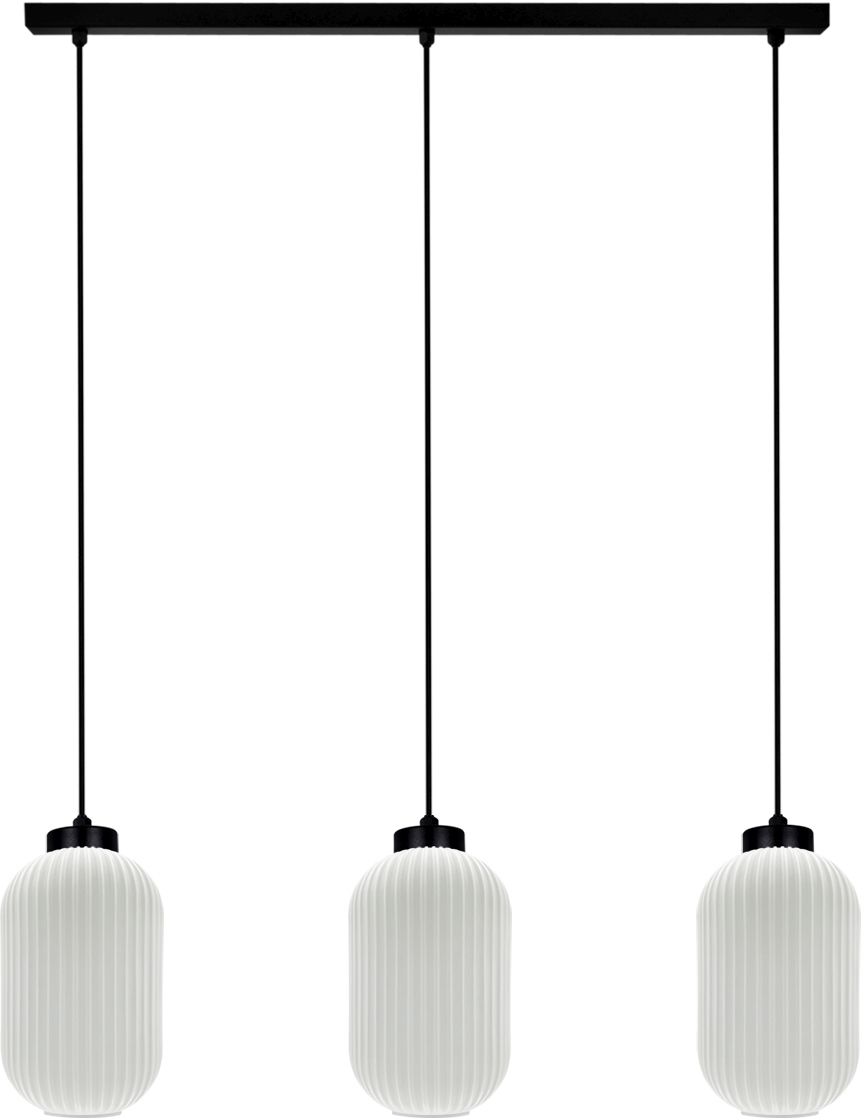 Kaja Vilar lampada sospesa 3x15 W bianco-nero K-5734