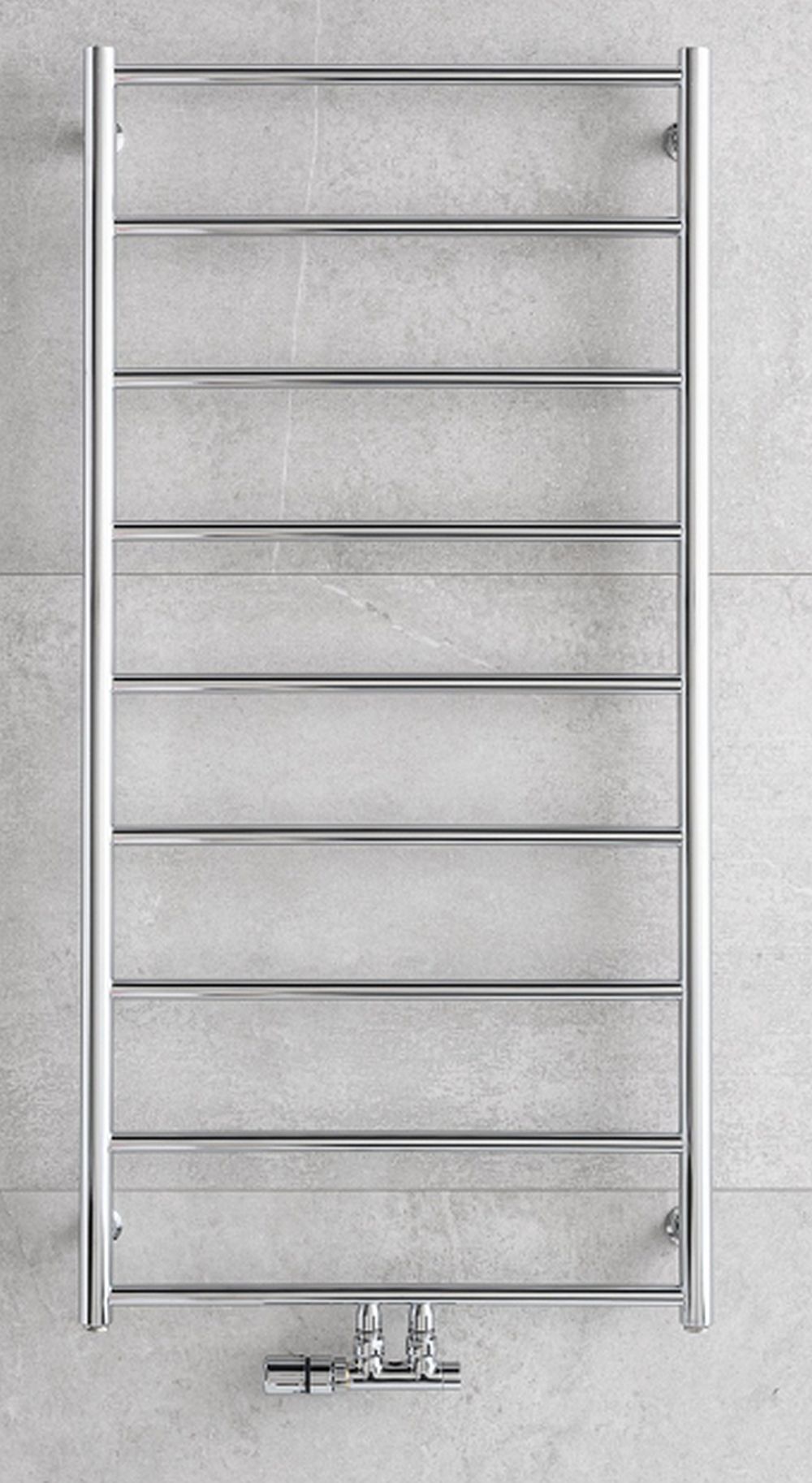 P.M.H. Naas radiatore da bagno a scaletta 121x50 cm nero NS3BL-M