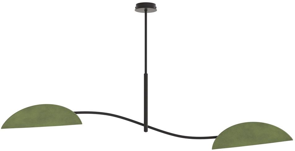 Emibig Lotus lampada da soffitto 2x10 W verde 1461/2
