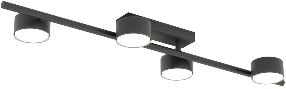 Emibig Bet lampada da soffitto 4x12 W nero 1467/4