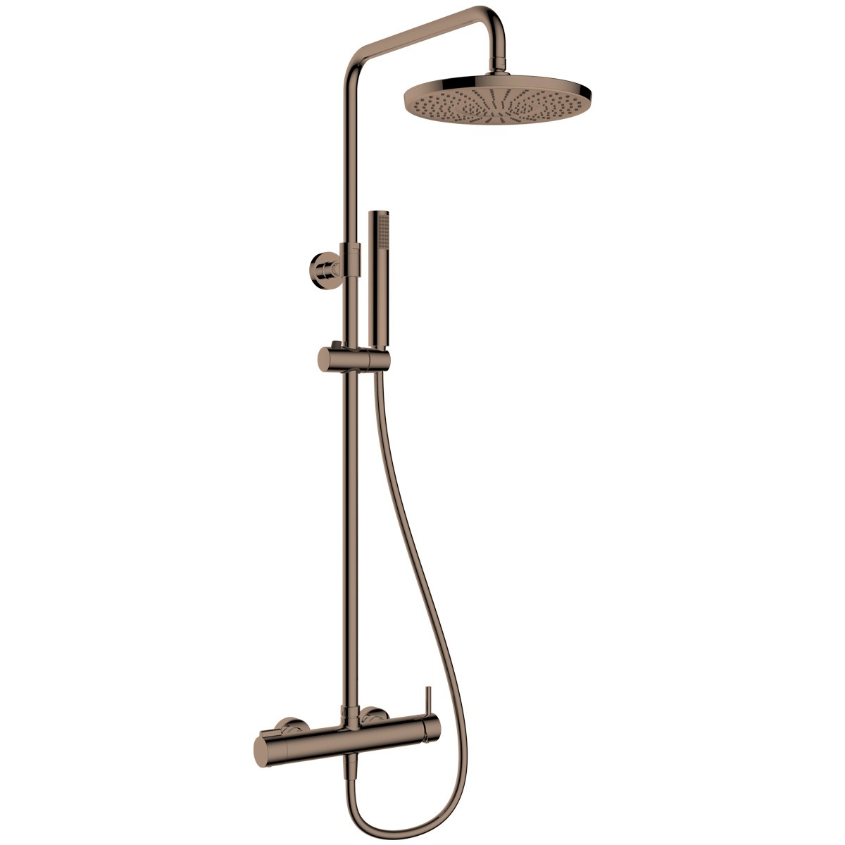 Oltens Molle set doccia a parete con soffione rame spazzolato 36504610