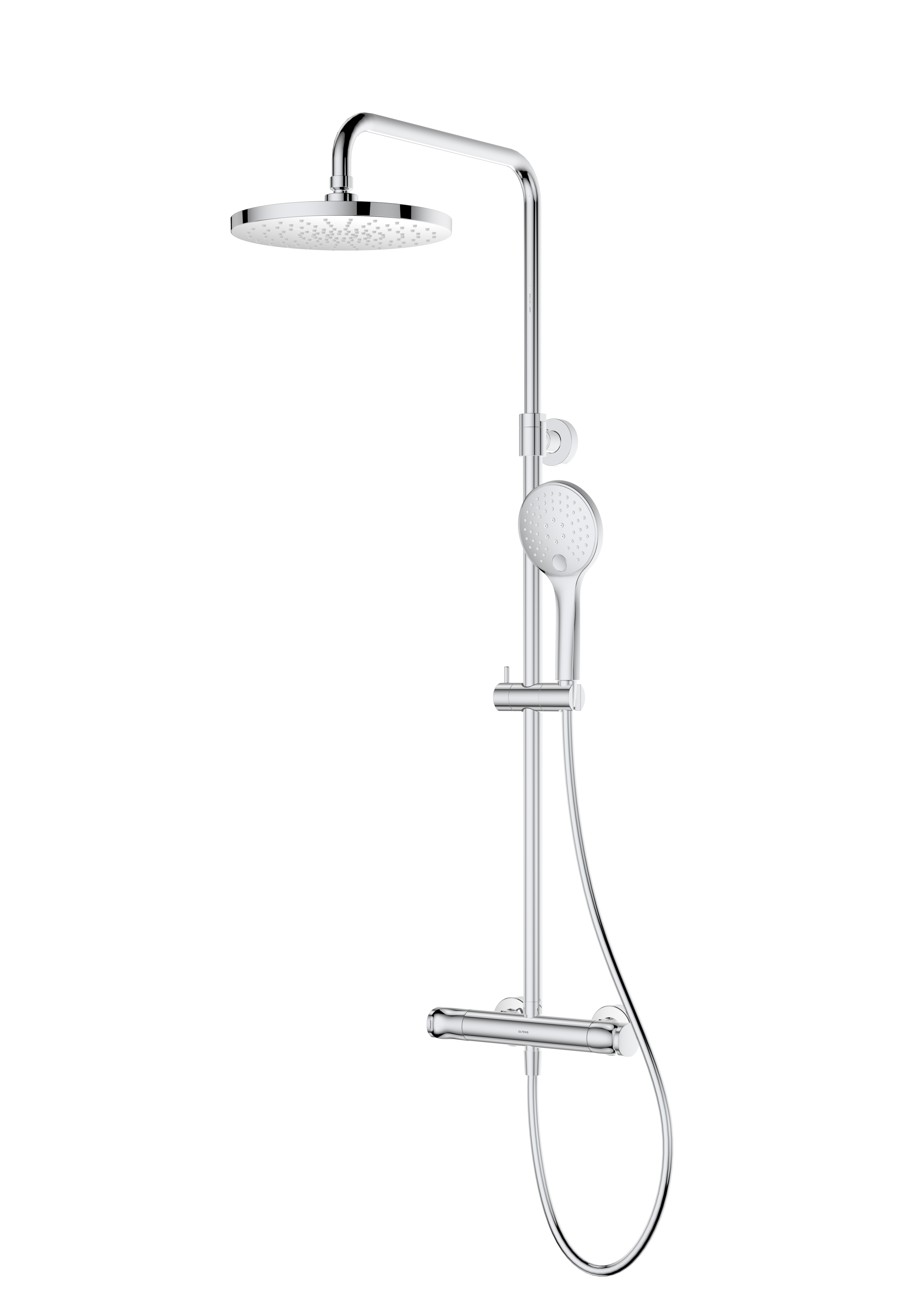 Oltens Vatten set doccia a parete con termostato con soffione cromo 36505100
