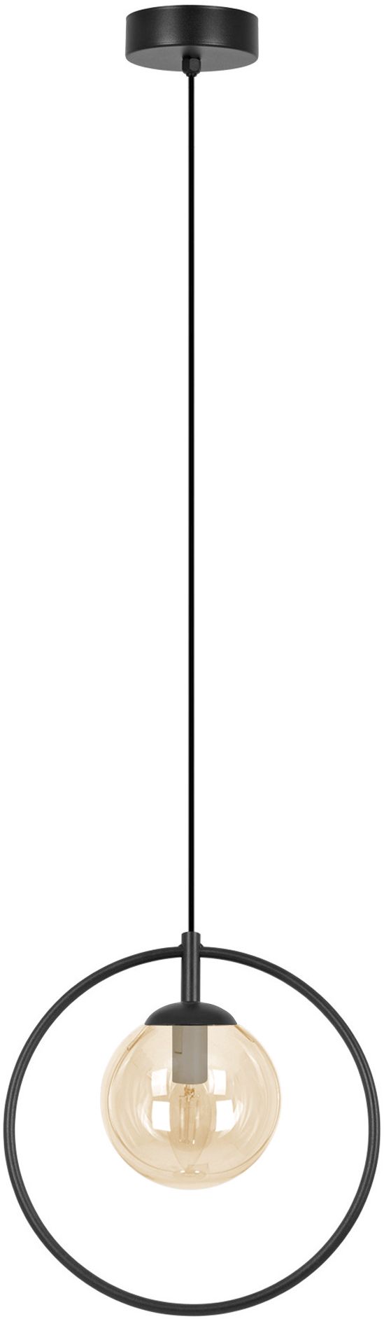Kaja Venta lampada sospesa 1x10 W nero-ambra K-5476