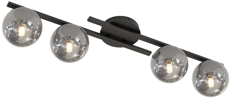 Emibig Kairo lampada da soffitto 4x10 W grafite 1447/4