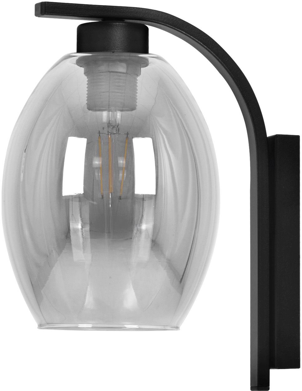 Kaja Balbo lampada da parete 1x15 W nero-fumé K-5723