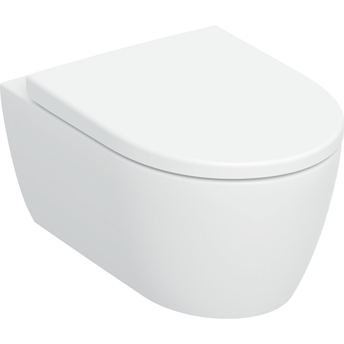 Geberit iCon vaso wc con copriwater a discesa lenta sospeso senza brida con scarico a vortice bianco lucida 503.046.00.1