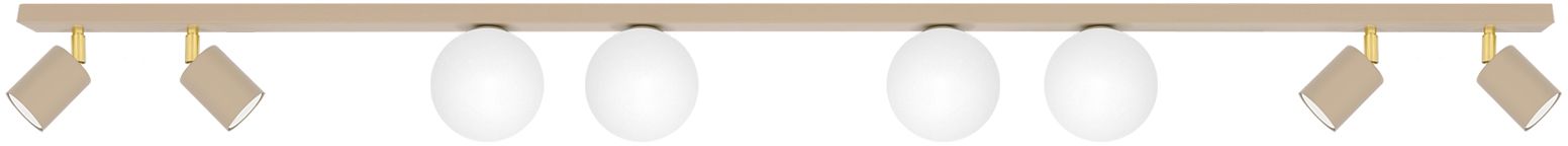 Kaja Aspa lampada da soffitto x10 W bianco-oro -beige K-5833