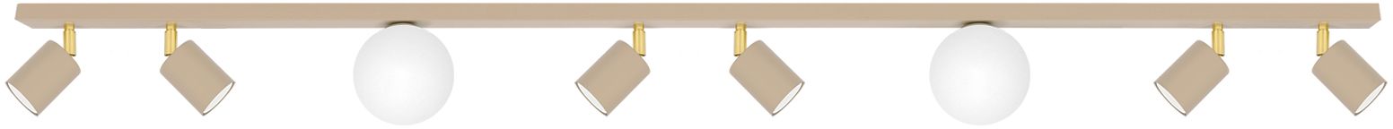 Kaja Aspa lampada da soffitto x10 W bianco-oro -beige K-5834