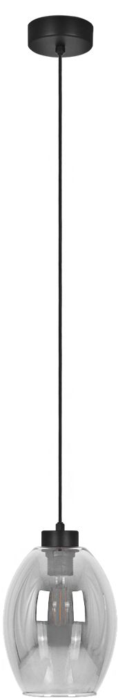 Kaja Balbo lampada sospesa 1x15 W nero-fumé K-5720