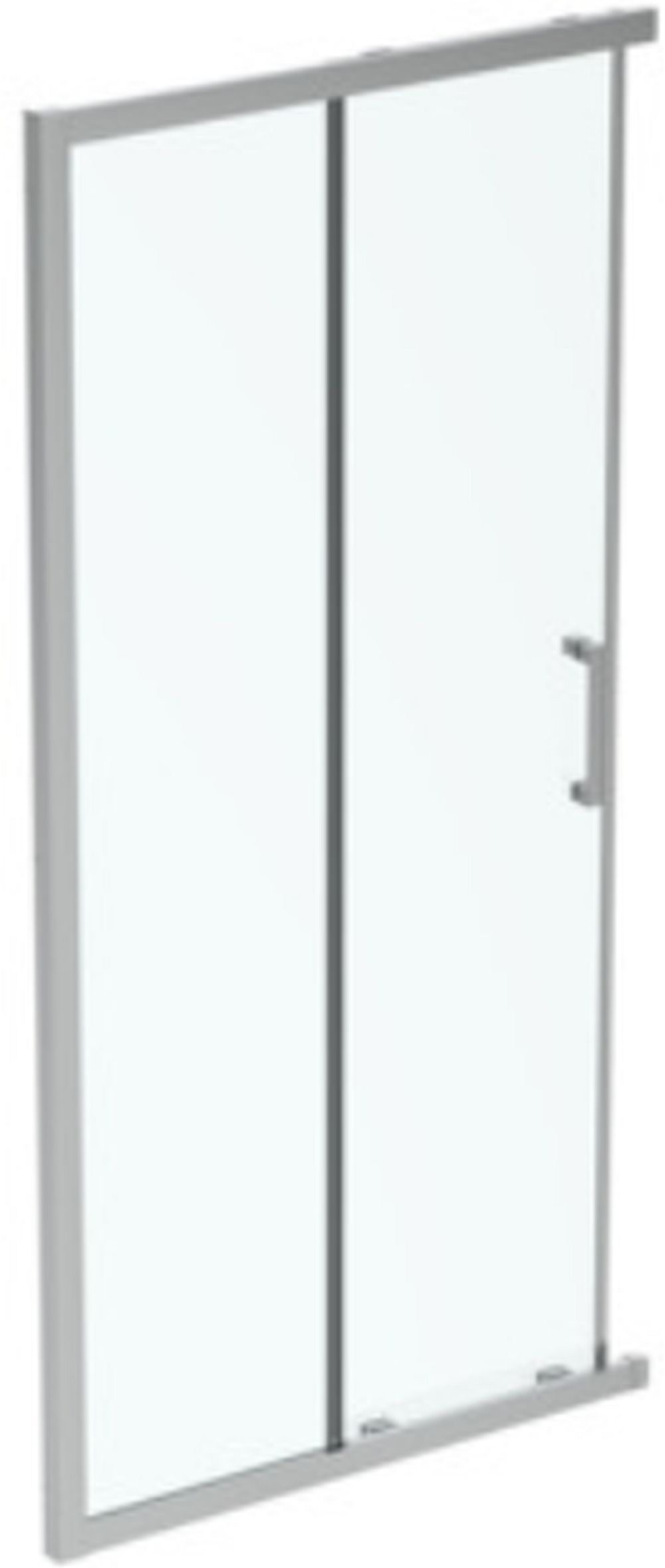 Ideal Standard Connect 2 porta doccia cm scorrevole argento spazzolata/vetro trasparente K9262EO