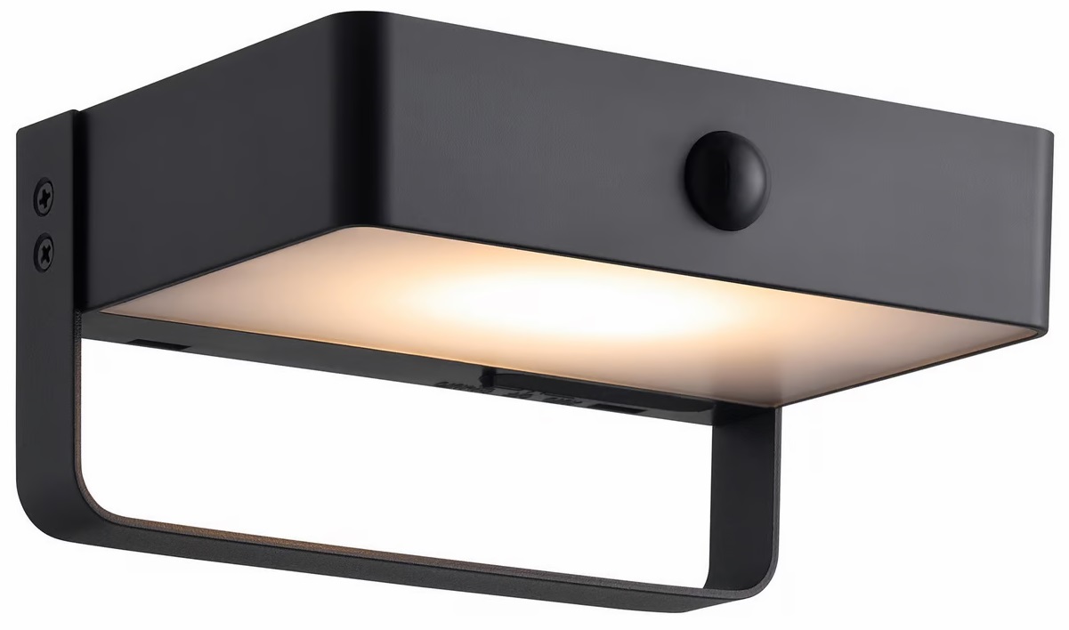 Nordlux Saulio lampada da parete 1x4.5 W nero 2518251003