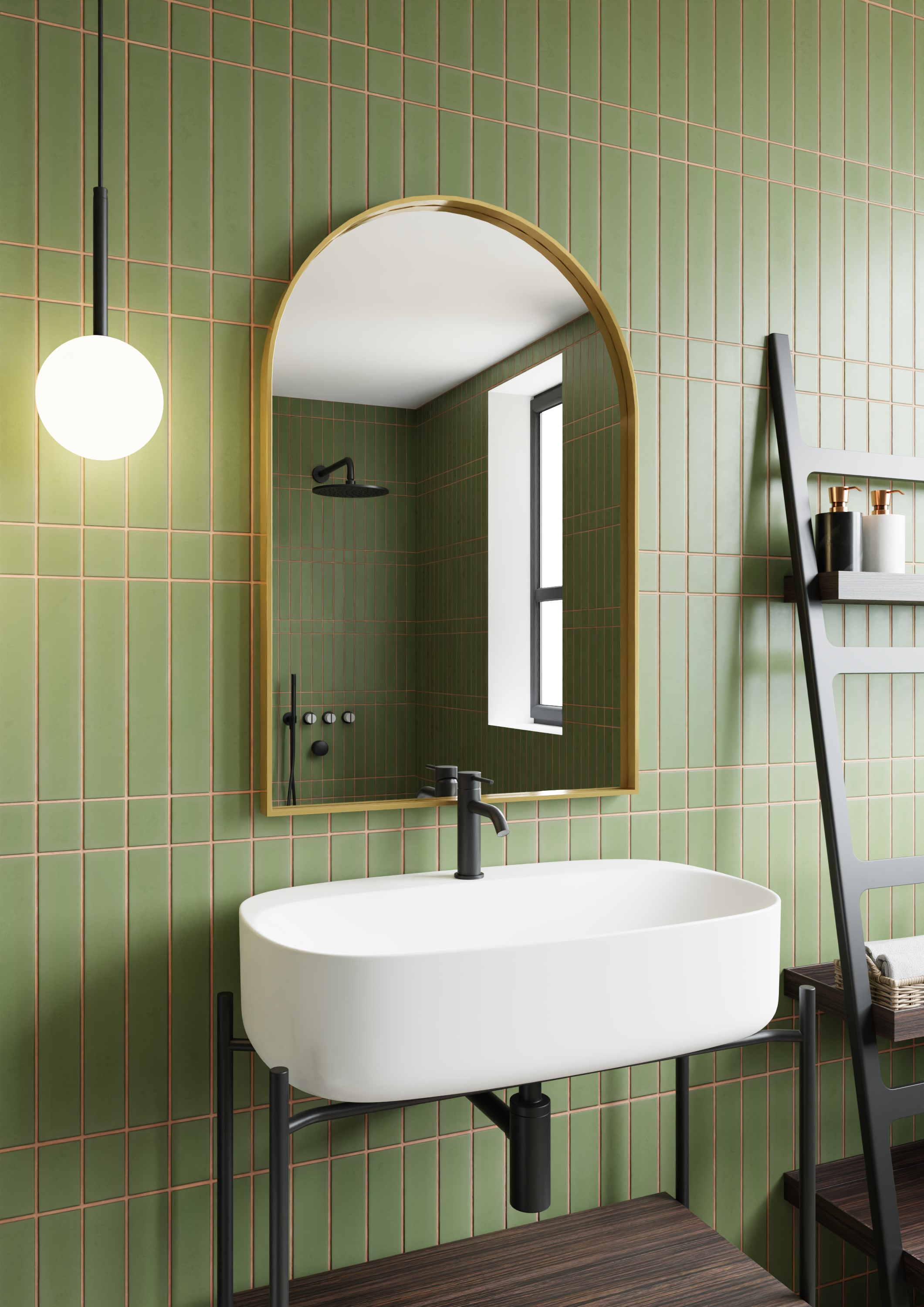 Dubiel Vitrum Gala Gold specchio 45x80 cm oro 5905241013398